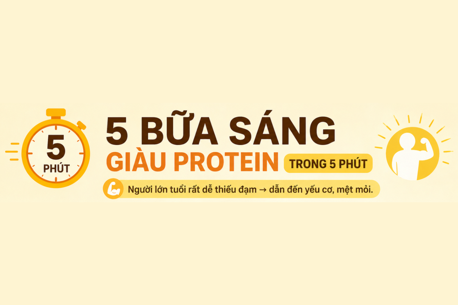 5 Bữa Sáng Giàu Protein Trong 5 Phút Giúp Người Lớn Tuổi Giữ Cơ, Bớt Mệt